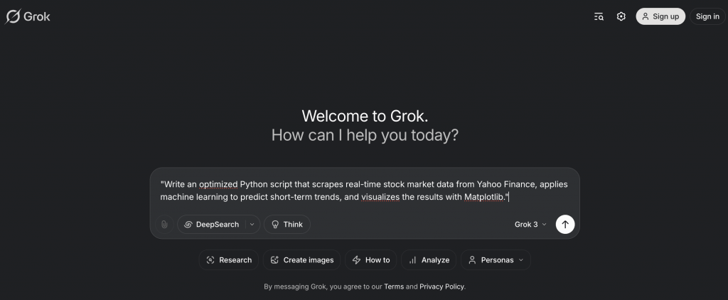 Grok AI
Artificial Intelligence
AI